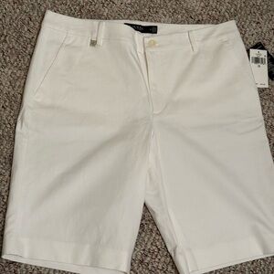 Lauren Ralph Lauren Classic Cotton Blend Women’s White Shorts 12